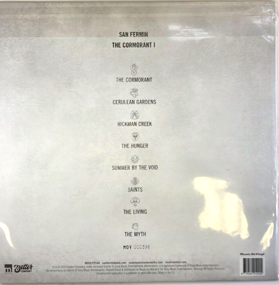 San Fermin The Cormorant 1 LP Album vinyl record back and white numbered 180g