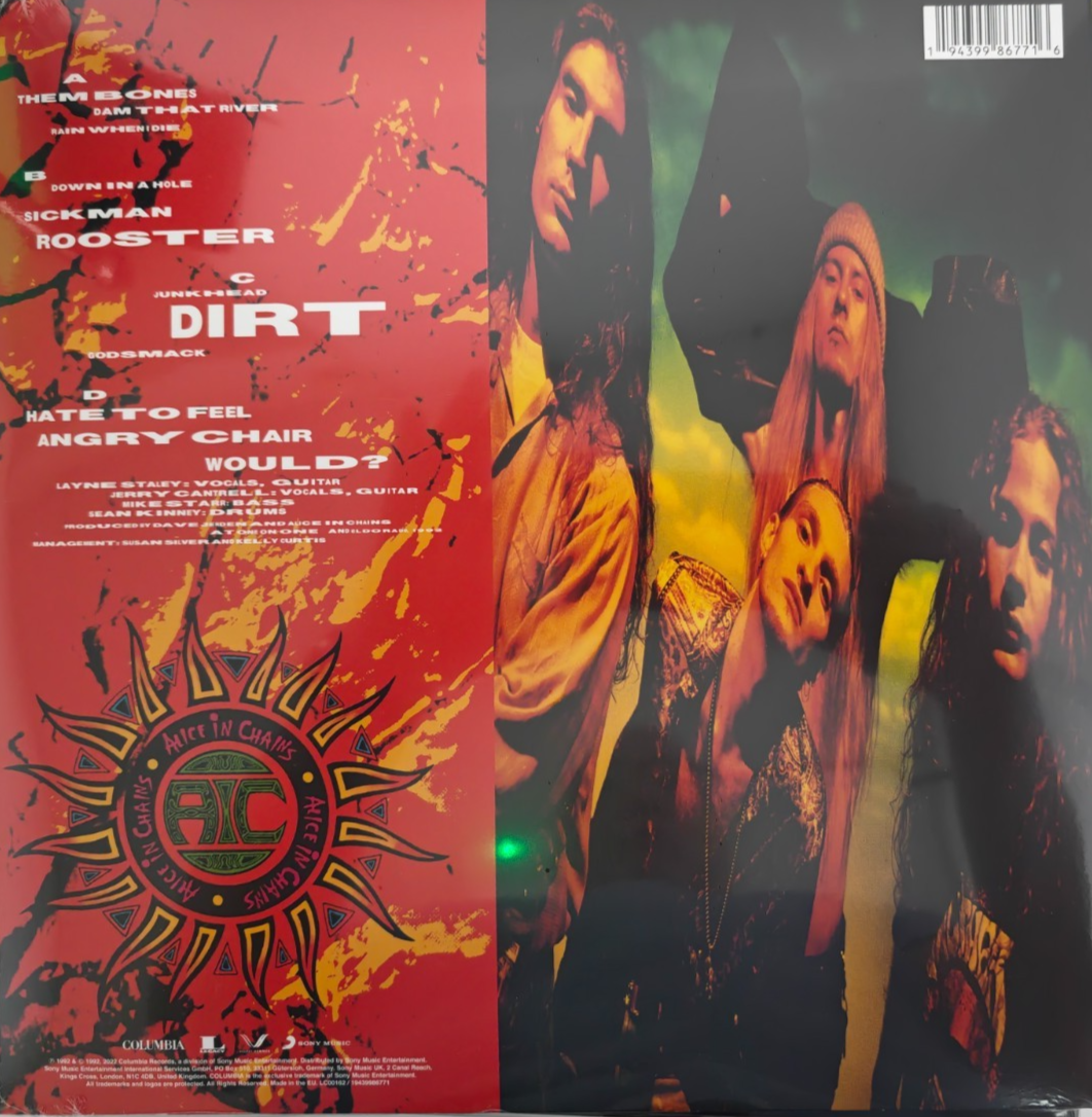 Alice In Chains – Dirt LP Album vinyl record Limited 2 x Yellow remastered 2022
