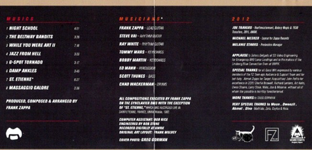 Frank Zappa Jazz From Hell CD Album Reissue Remastered 2012 on Zappa Records
