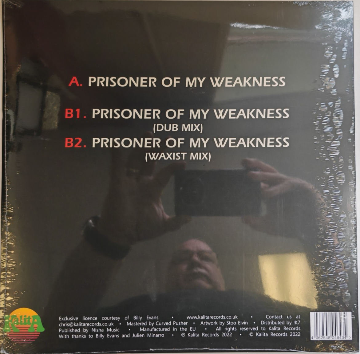 Billy Evans – Prisoner Of My Weakness 12" vinyl record reissue 2023 funk soul