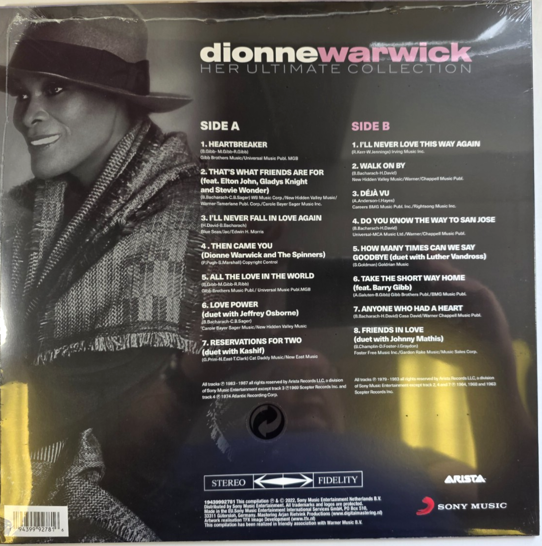Dionne Warwick Her Ultimate Collection LP Album vinyl record 2022 compilation