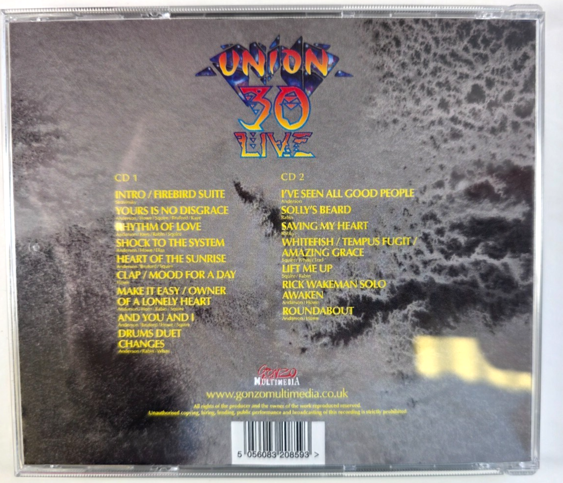 Yes Union 30 Live  Alpine Valley Music Theatre Wisconsin July 26th 1991 CD Album
