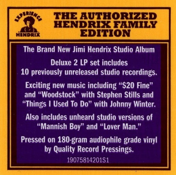The Jimi Hendrix  Both Sides Of The Sky LP Album vinyl record 2018 gatefold 180g