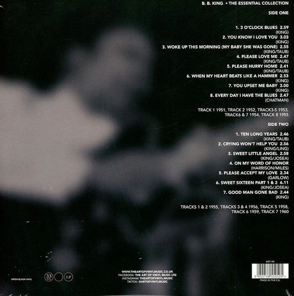B.B. King – The Essential Collection LP Album vinyl record 2026 Compilation