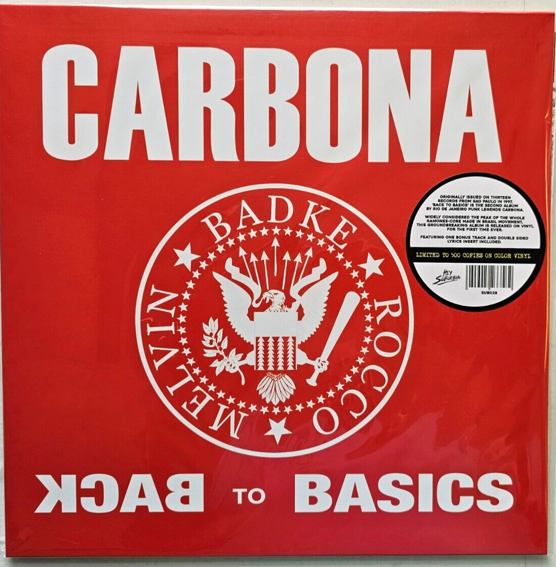 Carbona – Back To Basics 2022 limited reissue white LP Album vinyl record new