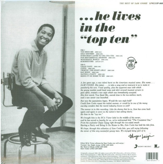 Sam Cooke The Best Of Sam Cooke LP Album vinyl record 2018 compilation reissue
