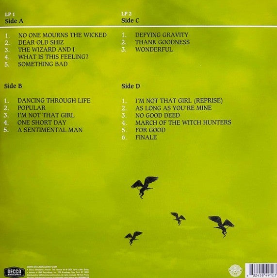 Stephen Schwartz Wicked Original Cast LP Album vinyl record Green lenticular cvr