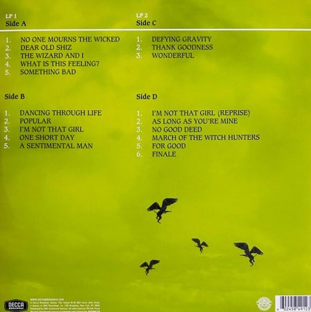 Stephen Schwartz Wicked Original Cast LP Album vinyl record Green lenticular cvr
