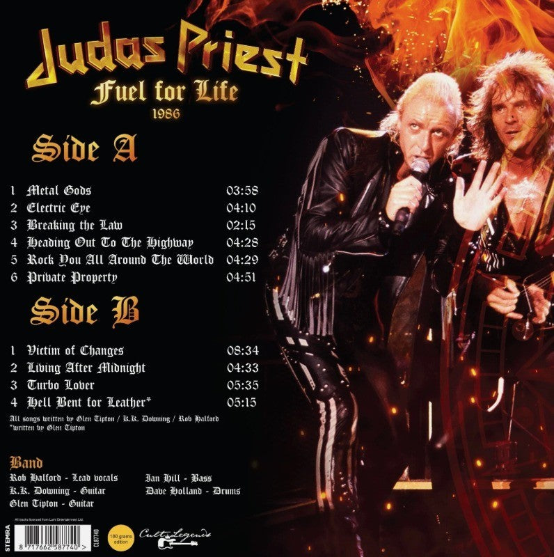 Judas Priest Fuel for Life 1986 LP Album vinyl record 2023 on Cult Legends 180g