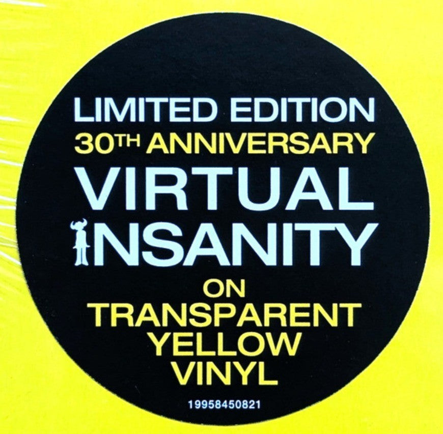 Jamiroquai Virtual Insanity Limited 12" vinyl record yellow 30th Anniversary