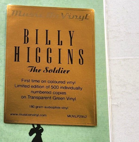 Billy Higgins – The Soldier Limited edition numbered LP Album vinyl record new