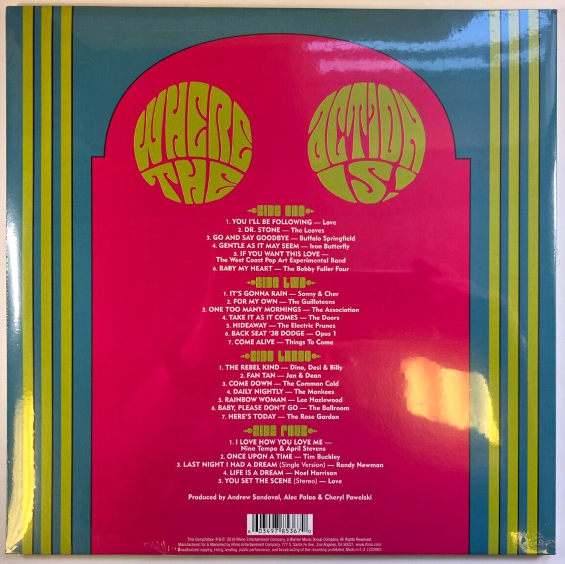 Where The Action Is! Los Angeles Nuggets LP Album vinyl record RSD 2019 Gold