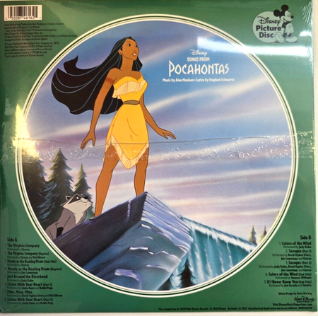 Alan Menken – Songs From Pocahontas LP Album vinyl picture disc limited 2020
