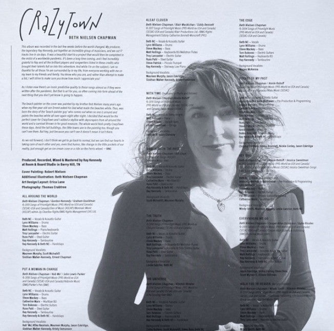 Beth Nielsen Chapman – CrazyTown limited edition marbled LP Album record SIGNED