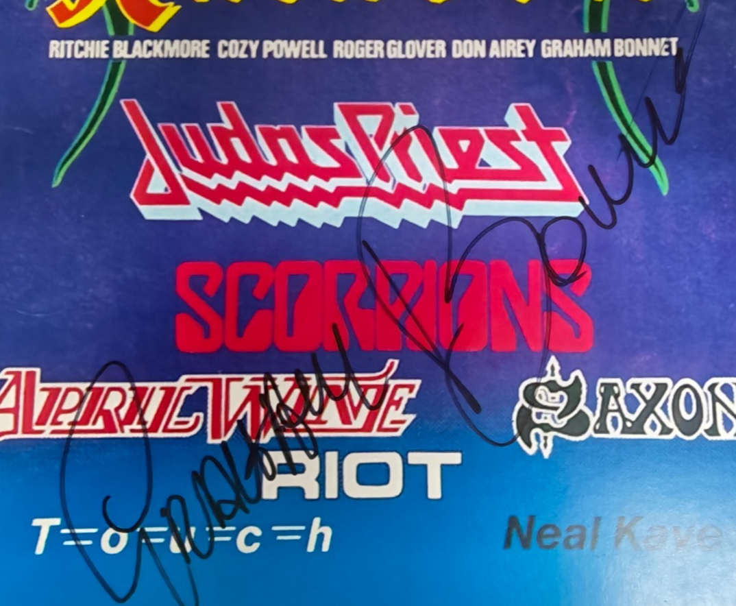 Graham Bonnet Hand Signed presentation A4 on glossy print Autograph