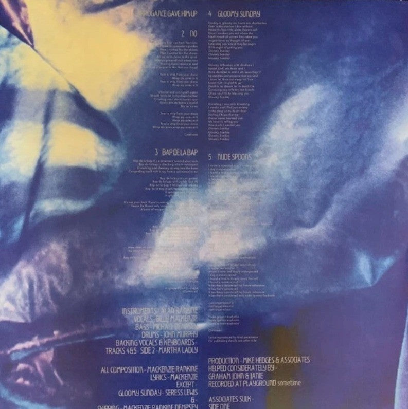 Associates Sulk LP Album vinyl record limited Edition Blue 2022 on BMG Reissue