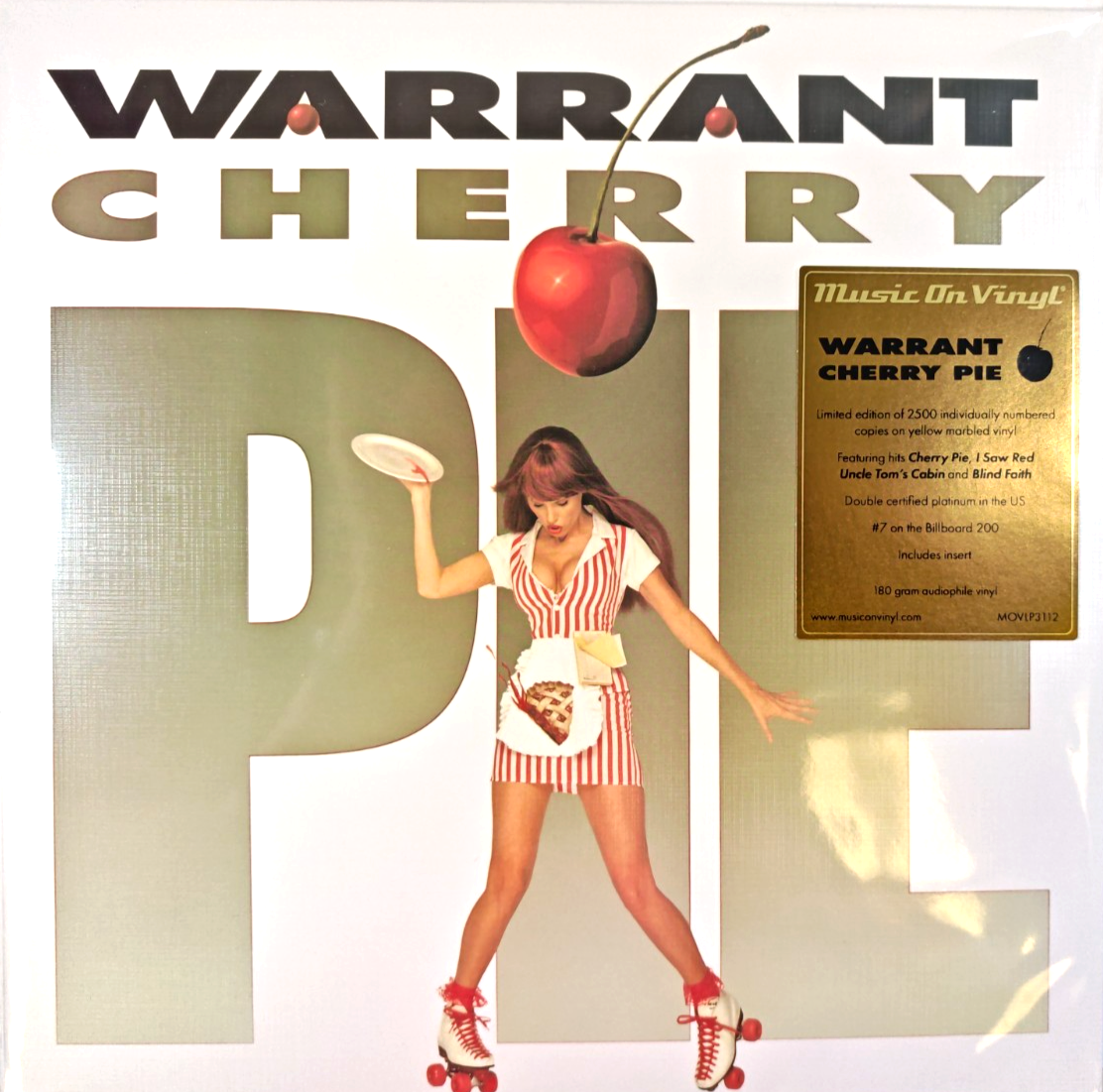 Warrant Cherry Pie LP Album vinyl record limited numbered Yellow 180g remastered