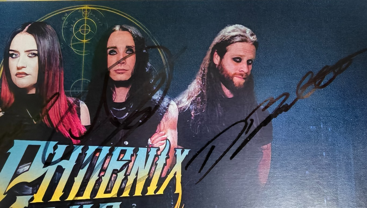 Phoenix Lake Hand Signed presentation A4 on glossy print by Band Members