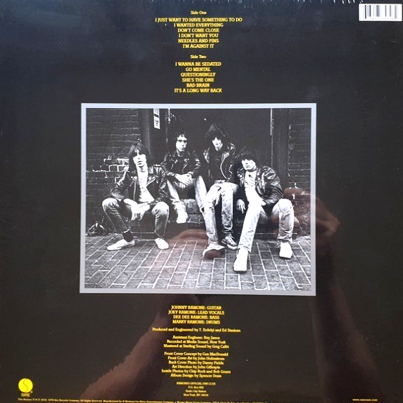 Ramones – Road To Ruin LP Album vinyl record 2019 remastered reissue 180gram