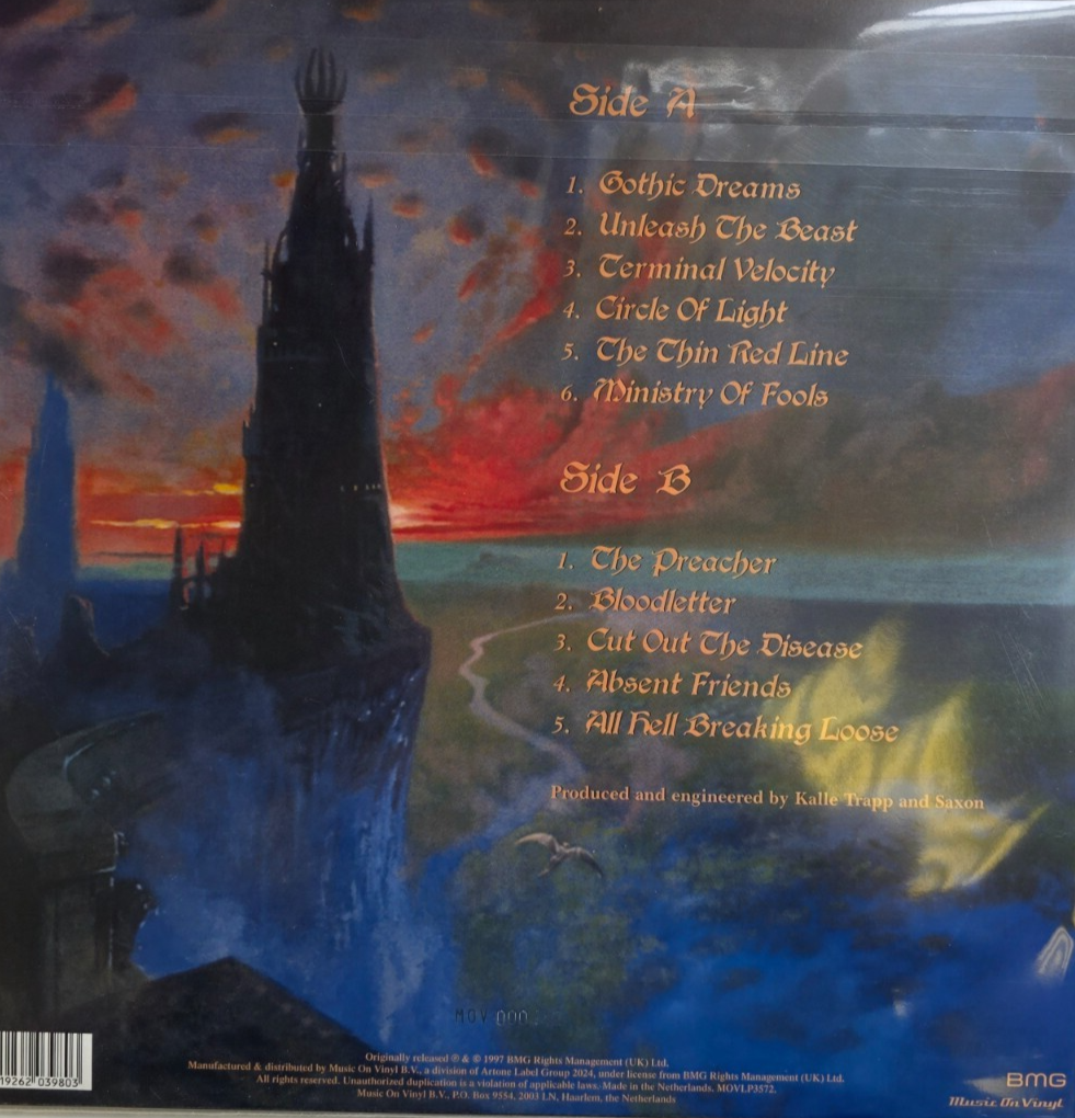 SAXON Unleash The Beast LP Album vinyl record limited Red numbered 180gram 2025