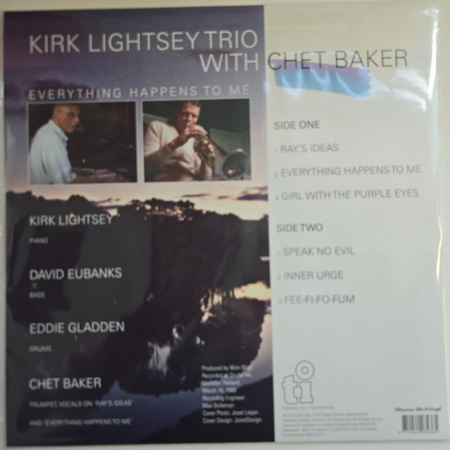 Kirk Lightsey Trio with Chet Baker – Everything Happens To Me LP Album record