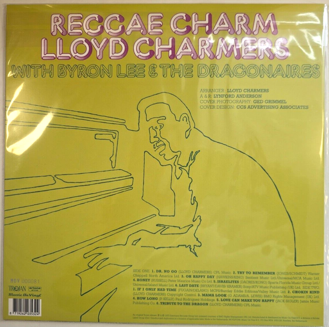Lloyd Charmers Reggae Charm LP Album vinyl record limited orange numbered
