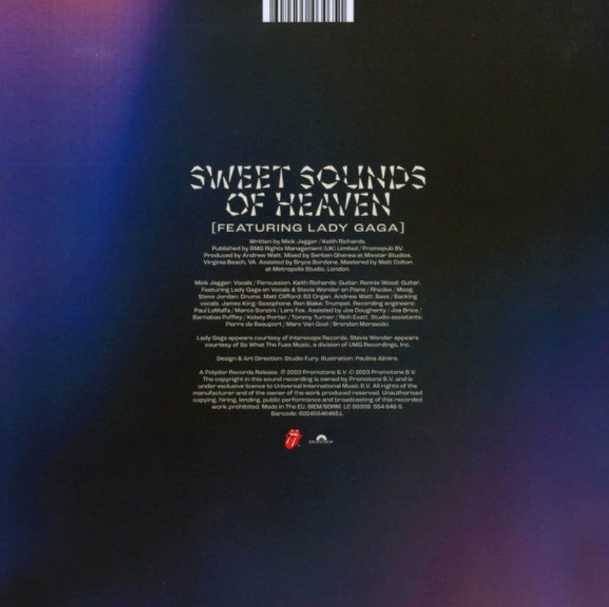 The Rolling Stones Sweet Sounds Of Heaven 10" etched vinyl record 2023 Polydor