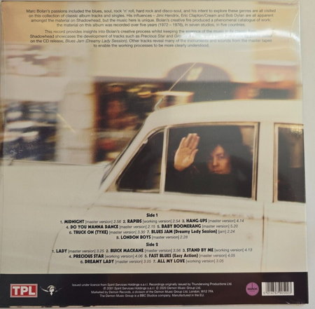 Marc Bolan & T Rex Shadowhead LP Album vinyl record 180g reissue 2021 on Demon