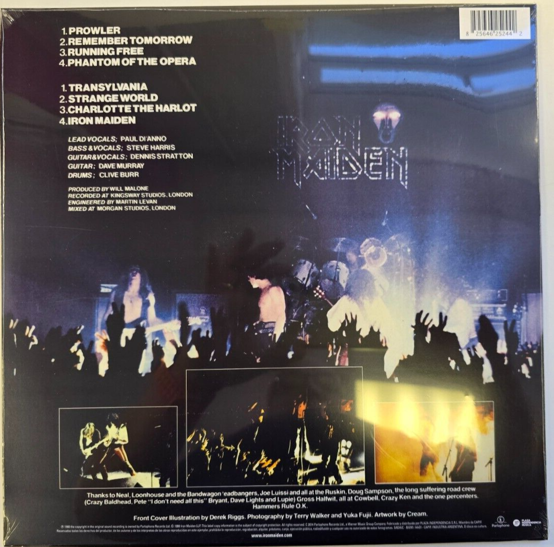 Iron Maiden  Iron Maiden LP Album vinyl record 2021 reissue Argentina import