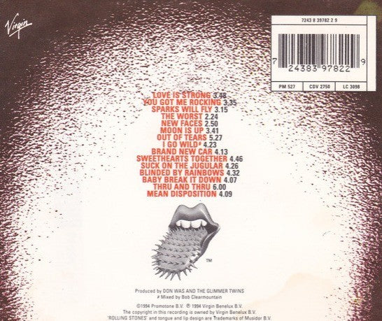 The Rolling Stones – Voodoo Lounge CD Album 1994 on Virgin