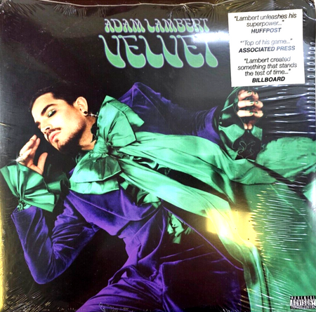 Adam Lambert Velvet LP Album vinyl limited purple & green 2020 on Empire