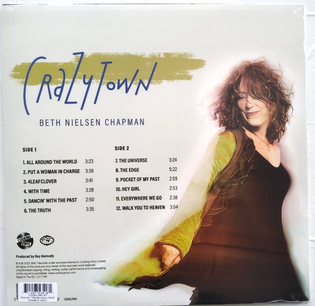 Beth Nielsen Chapman – CrazyTown limited edition marbled LP Album record SIGNED