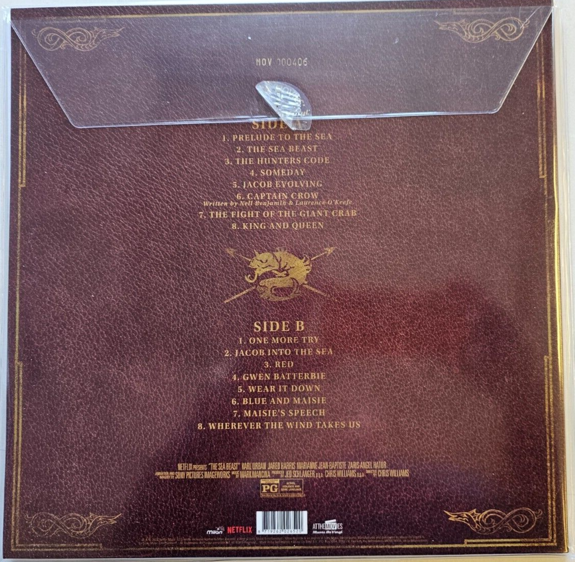 Mark Mancina – The Sea Beast Limited red  numbered LP Album vinyl record new