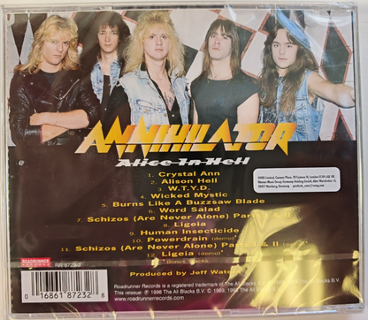 Annihilator Alice In Hell CD Album Remastered reissue Roadrunner Records 2007