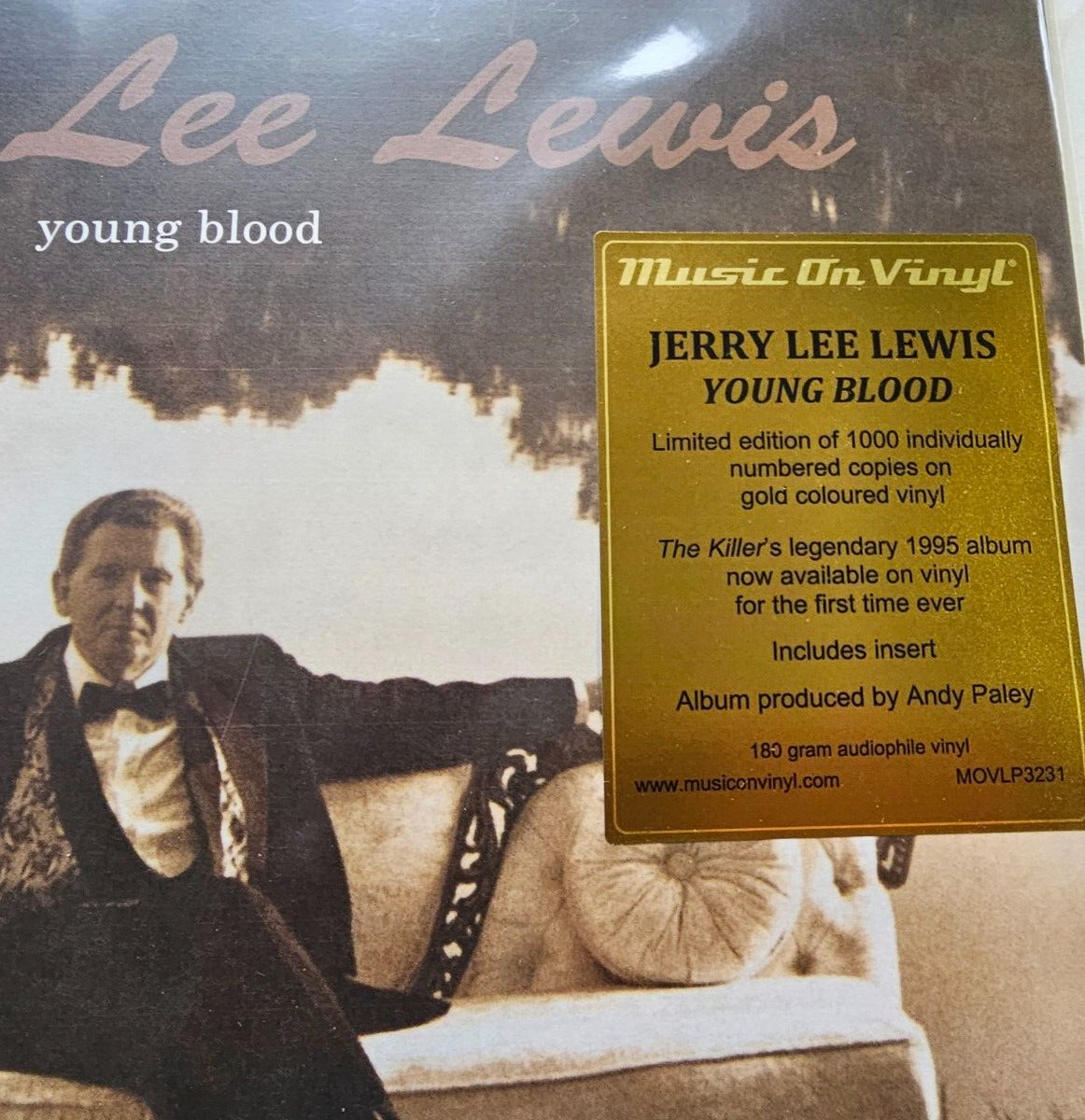 Jerry Lee Lewis Young Blood limited numbered gold LP Album vinyl record new