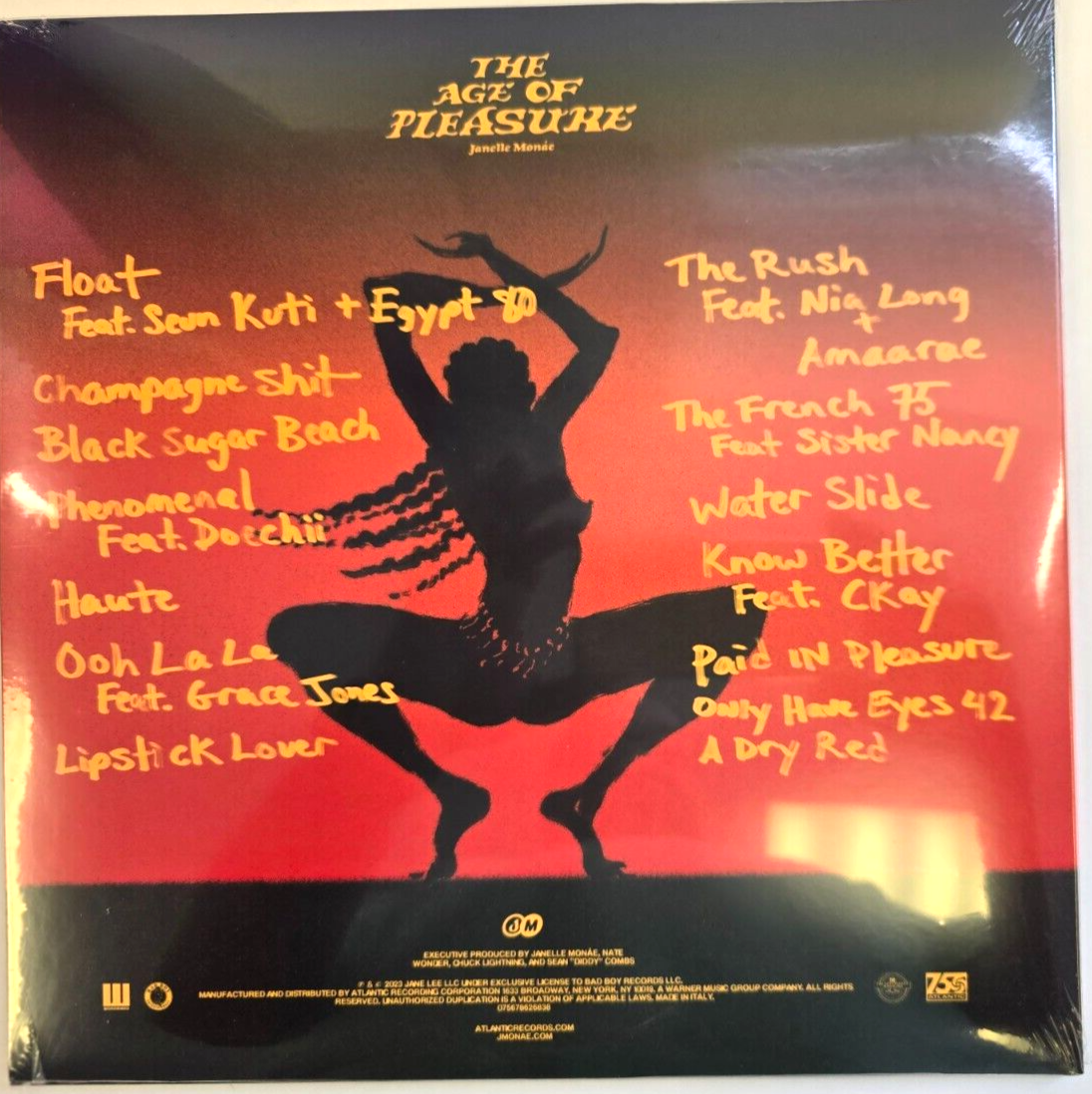 Janelle Monáe – The Age Of Pleasure LP Album vinyl record limited Orange 2023