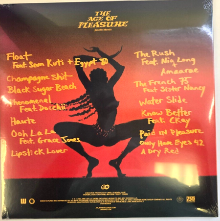 Janelle Monáe – The Age Of Pleasure LP Album vinyl record limited Orange 2023