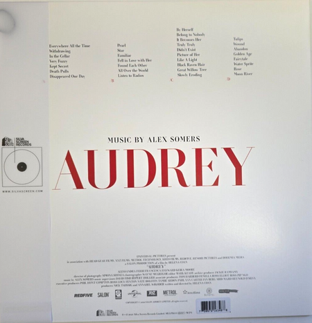 Alex Somers – Audrey  OST LP Album vinyl record limited 2 x red 2023 reissue