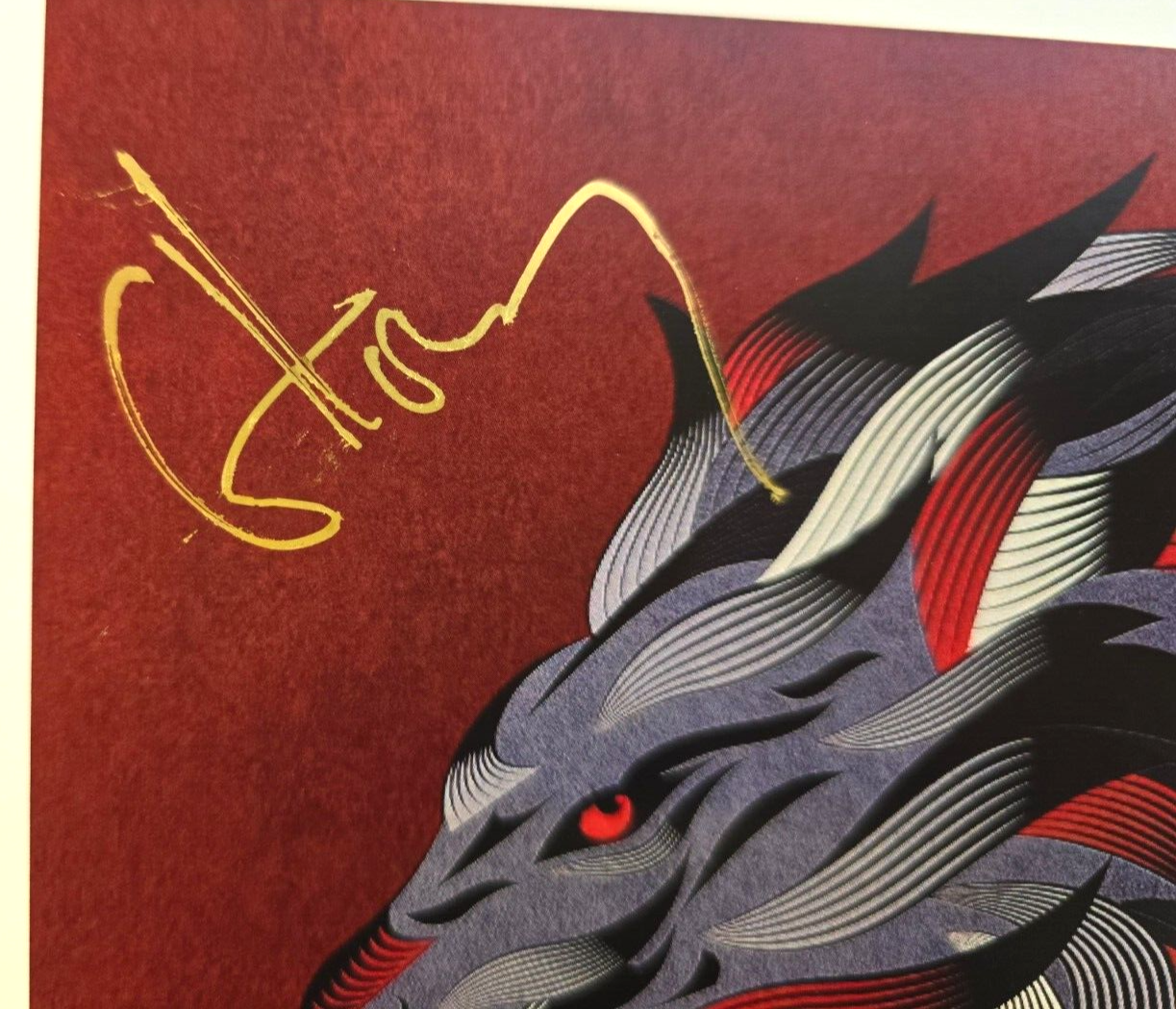 Empyre Hand Signed presentation size A4 on glossy print by Band Members
