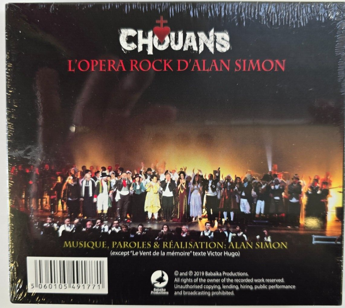 Alan Simon – Chouans  2 x CD Album on Babaïka Productions in digipak 2019