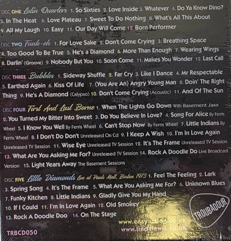 Linda Lewis Funky Bubbles 1967-2017 CD Album Boxset 5 x CD Compilation 2017