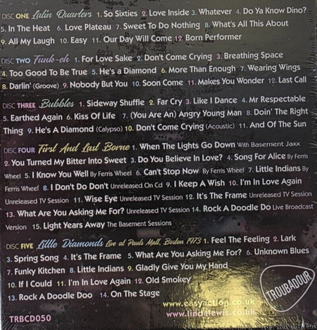 Linda Lewis Funky Bubbles 1967-2017 CD Album Boxset 5 x CD Compilation 2017