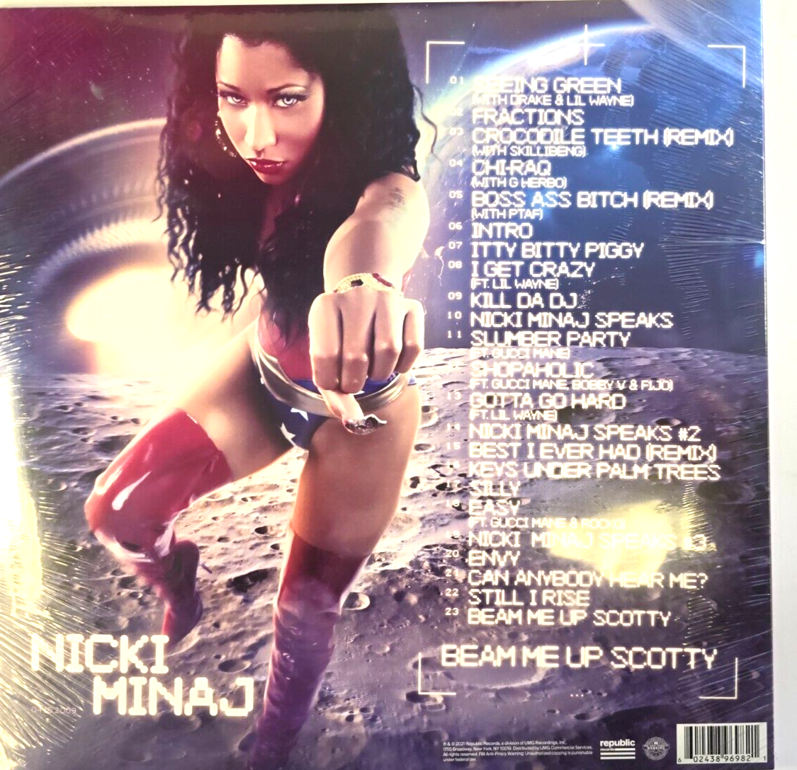 Nicki Minaj – Beam Me Up Scotty 2 x LP Album vinyl record mix tape 2022 hip hop