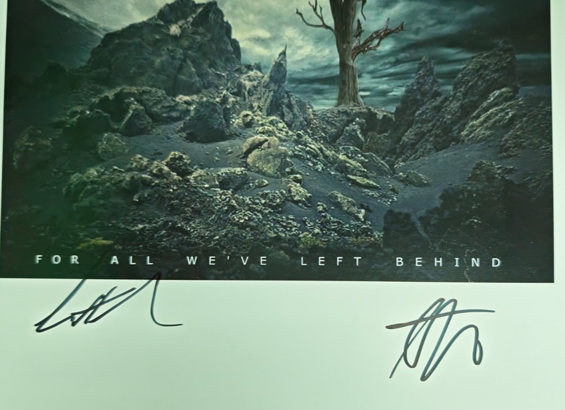 Black Lakes Hand Signed presentation A4 on glossy print Autograph
