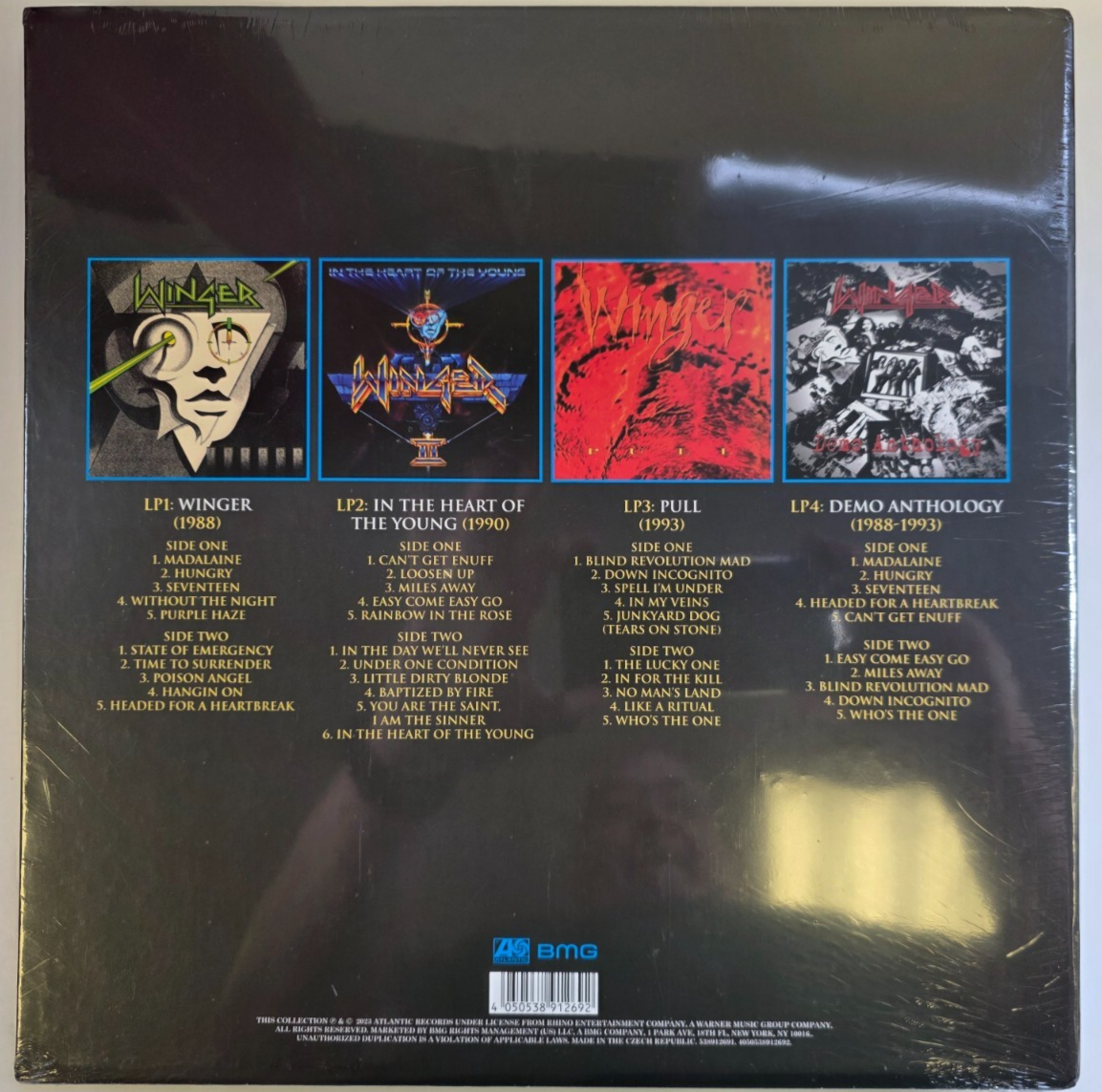 Winger Chapter One Atlantic Years 1988-1993 LP album vinyl 4 x record Boxset