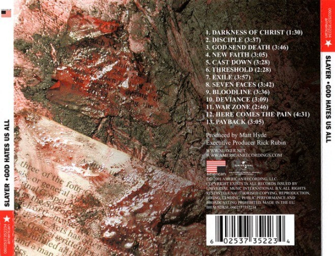 Slayer God Hates Us All CD Album remastered reissue American Recordings