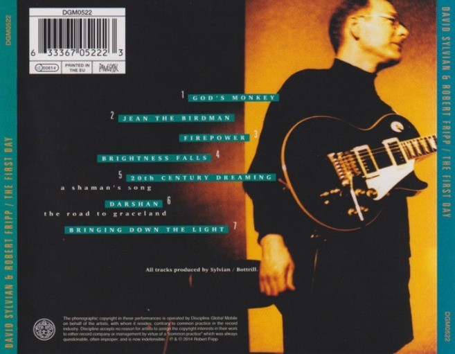 Sylvian / Fripp The First Day CD Album remastered reissue 2014 on Panegyric