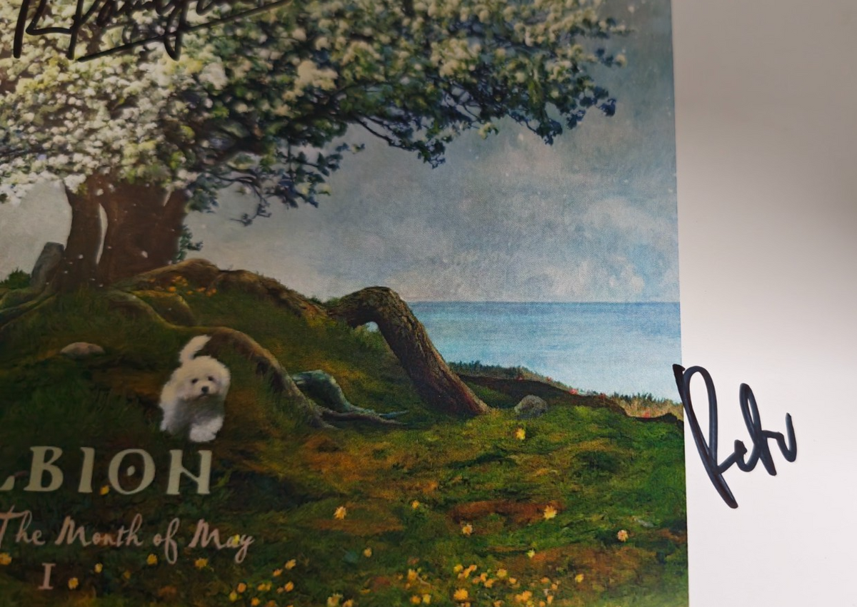 Albion Hand-Signed Photograph Authentic Autographs on size A4 print