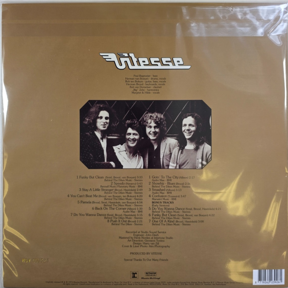 Vitesse Vitesse LP Album vinyl record limited gold numbered 180g expanded 2025