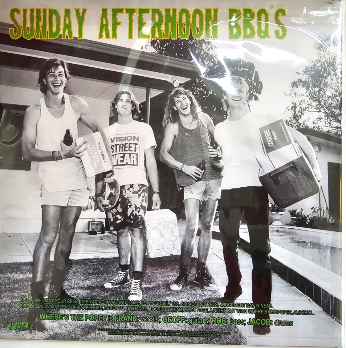 Where's The Pope? Sunday Afternoon 2023 limited green LP Album vinyl record